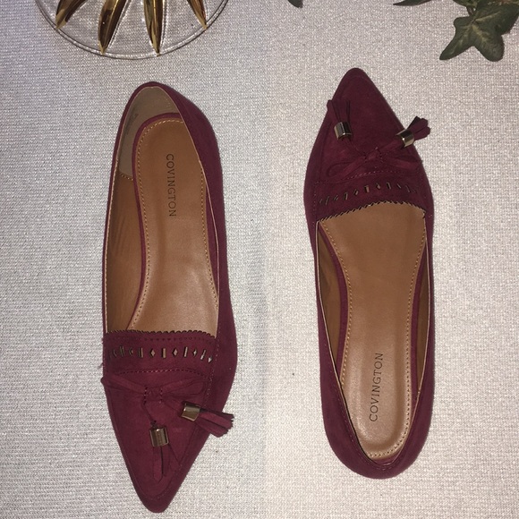 Covington Burgundy Flats 🆕 - Picture 4 of 8